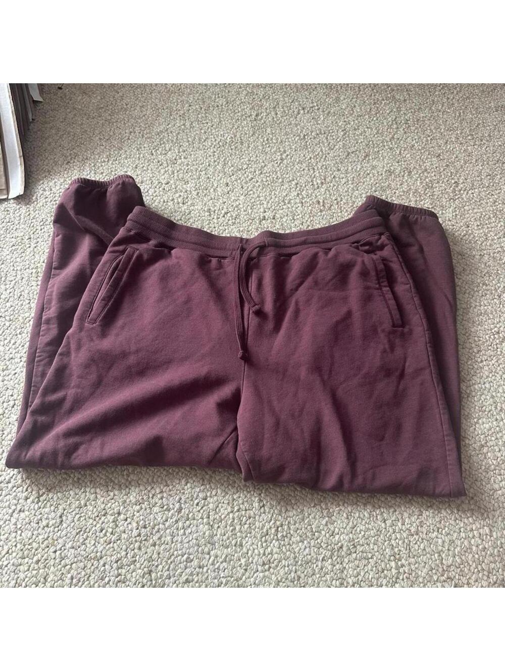 Barefoot Dreams burgundy sweatpants